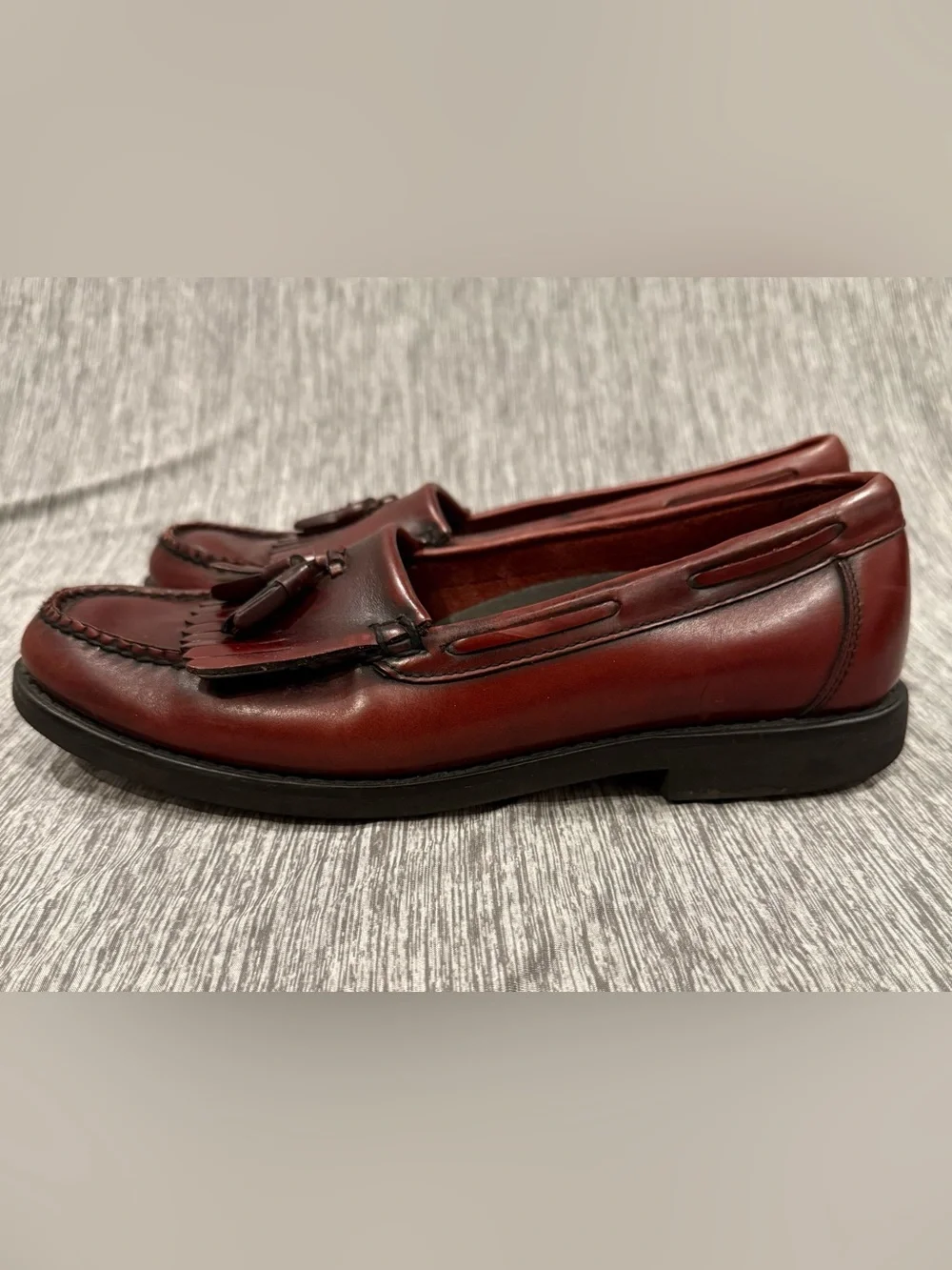 Rockport Men's Tassel Loafers in Deep Burgundy